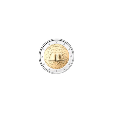 2007. 2 Euros Italia "Tratado de Roma"