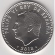 2018. Moneda 30 euros España "50º Aniversario rey"