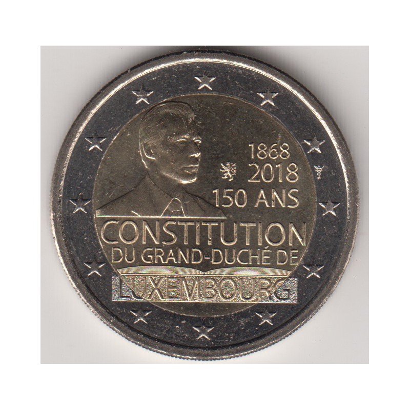 2018. 2 Euros Luxemburgo "Constitución"