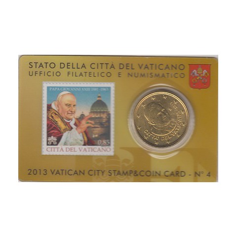 2013. Stamp&coin card Vaticano