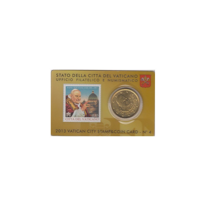 2013. Stamp&coin card Vaticano