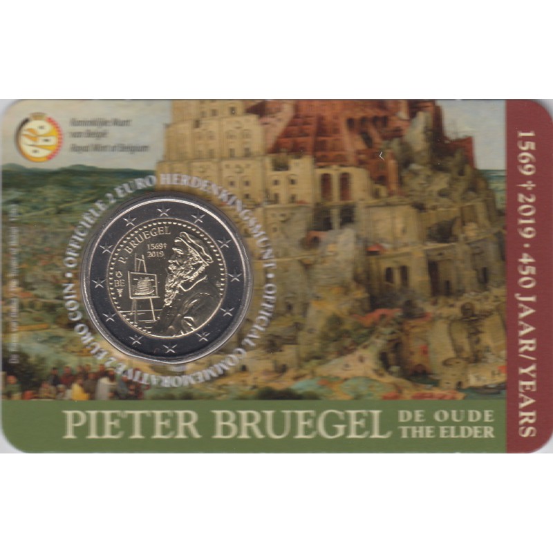 2019. 2 euros Bélgica. "Bruegel"