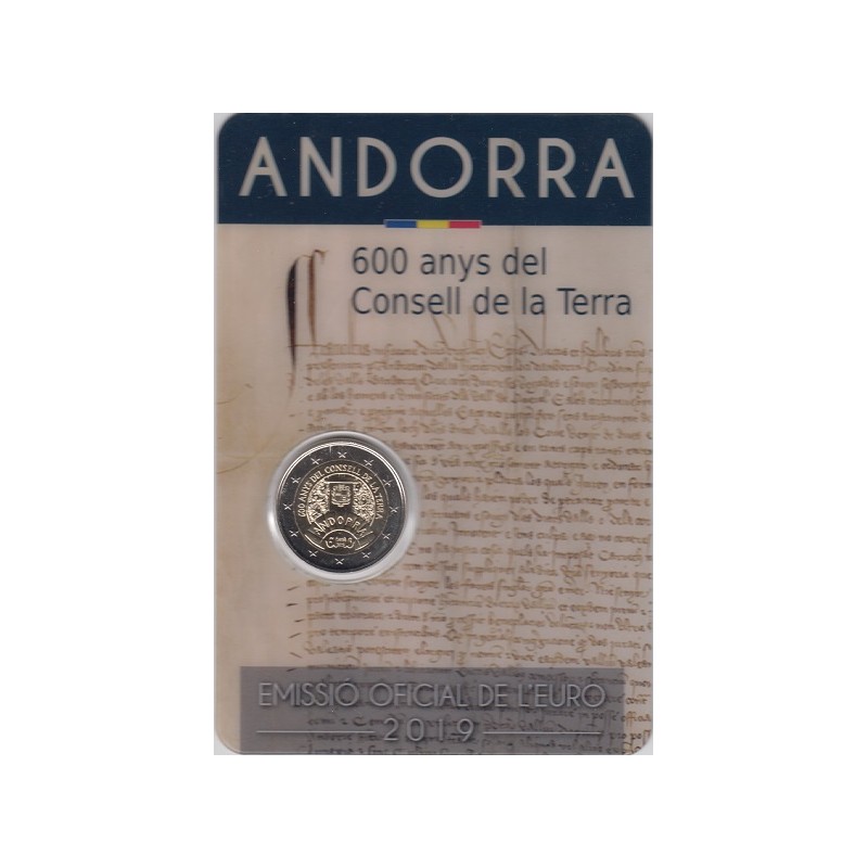 2019. 2 Euros Andorra "Consell Terra"