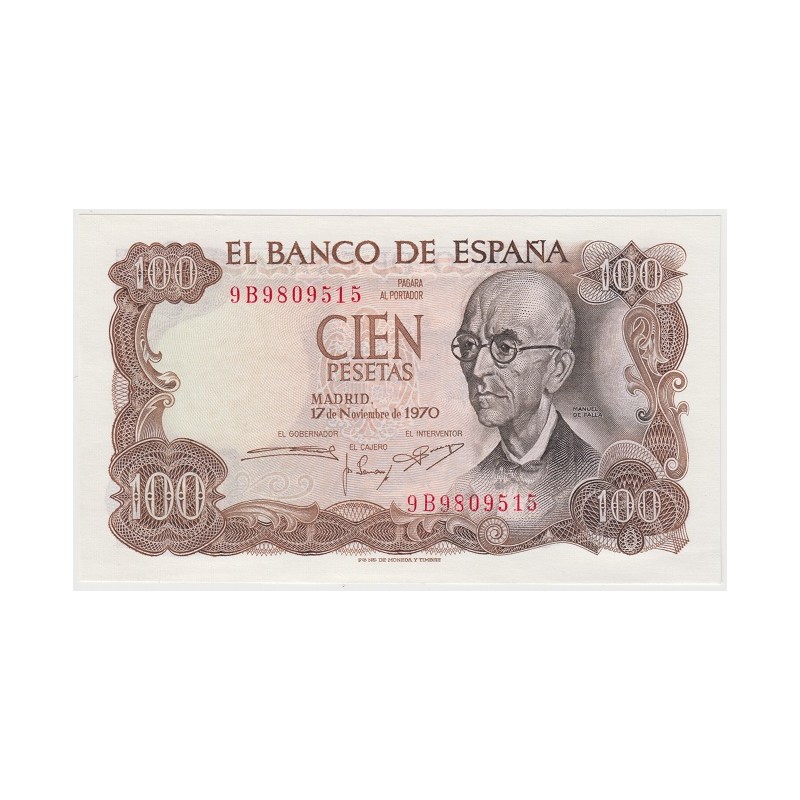 1970. 100 Ptas Manuel de Falla