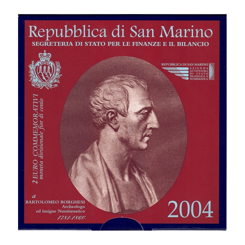 2004. 2 Euros San Marino "Borghesi"