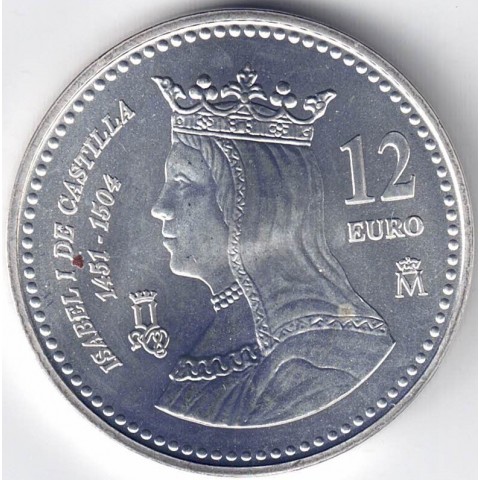 2004. Moneda 12 euros "Isabel La Católica"