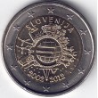 2012. 2 Euros Eslovenia "X Aniversario"