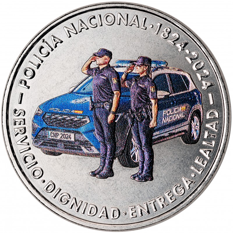 2023. Medalla Policia Nacional - Filatelia y Numismática Ogando