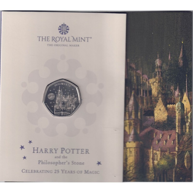 2023. Moneda Inglaterra. 50 Pence. Hogwarts