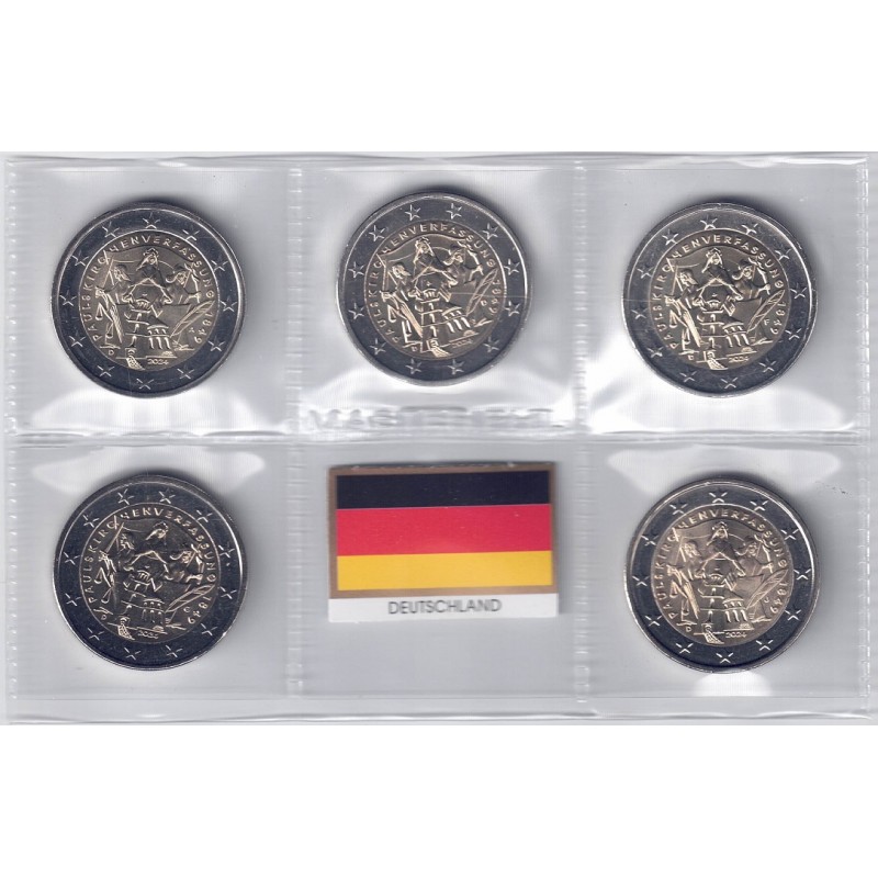 2024. 2 Euros Alemania. Paulskirche 5 cecas