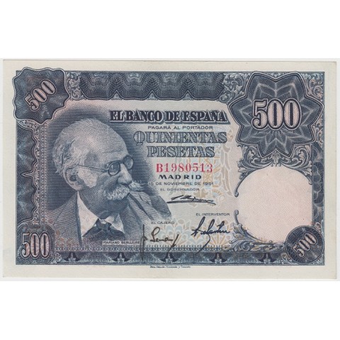 1951. 500 Ptas Mariano Benlliure