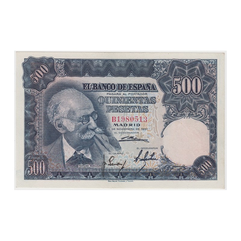 1951. 500 Ptas Mariano Benlliure