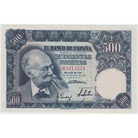 1951. 500 Ptas Mariano Benlliure