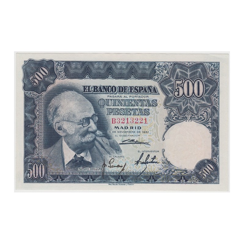 1951. 500 Ptas Mariano Benlliure