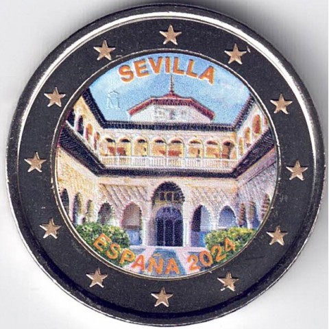 2024. 2 euros España. Sevilla color modelo 2