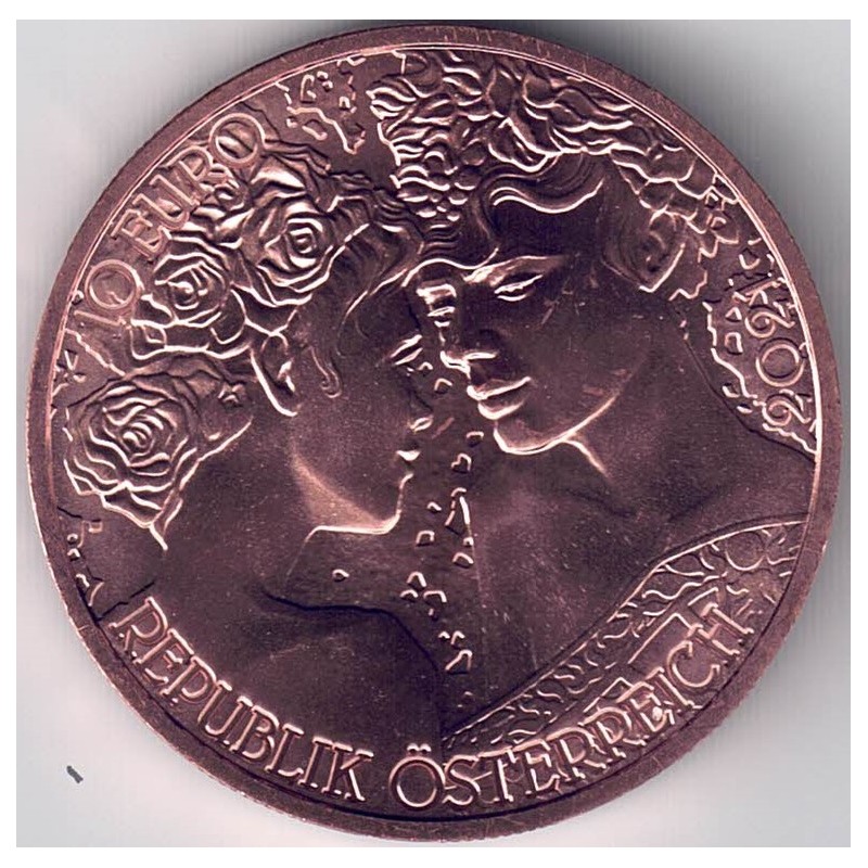 2021. 10 euros Austria. Rosa