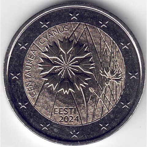 2024. 2 Euros Estonia. Flor
