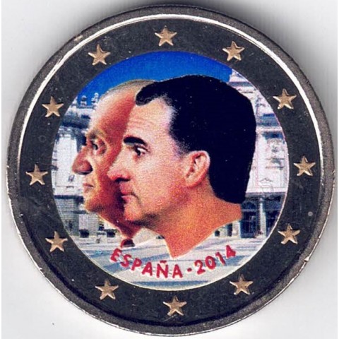 2014. 2 Euros España "Felipe VI" color