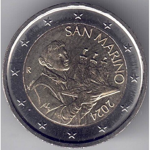2024. 2 Euros San Marino. Santo Marino