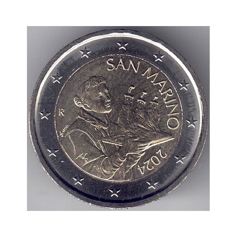 2024. 2 Euros San Marino. Santo Marino