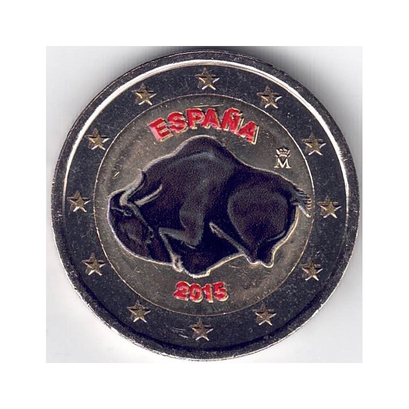 2015. 2 Euros España "Altamira" color