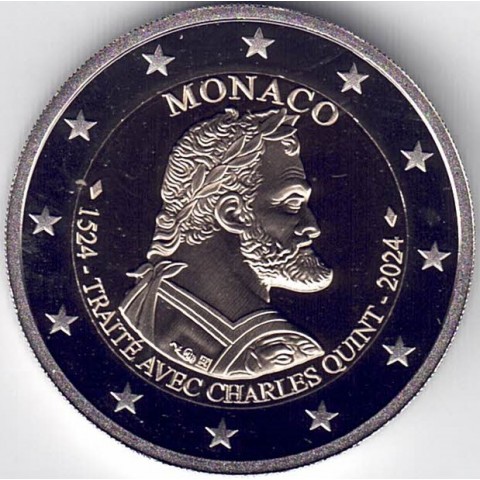 2024. 2 euros Monaco. 500 Aniv. Principado Monaco