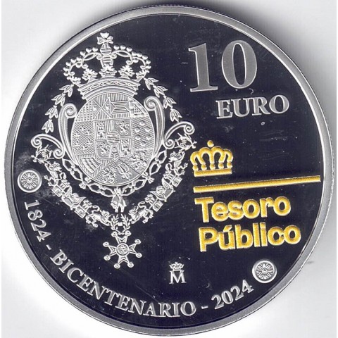 2024. Bicentenario Tesoro Publico. 10 euros
