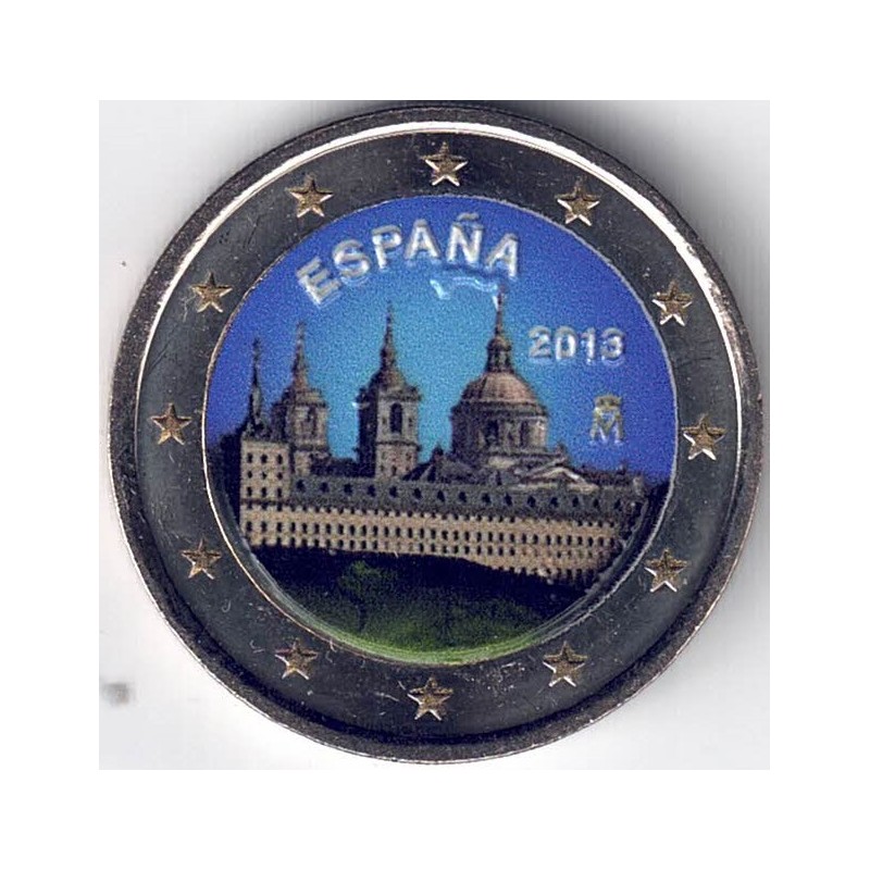 2013. 2 Euros España "Escorial" color