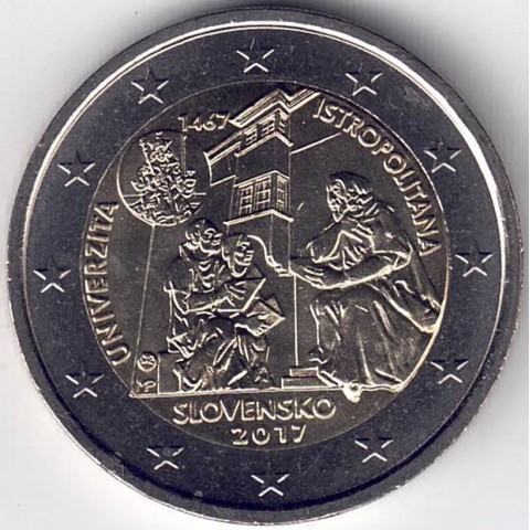 2017. 2 Euros Eslovaquia "Universidad"