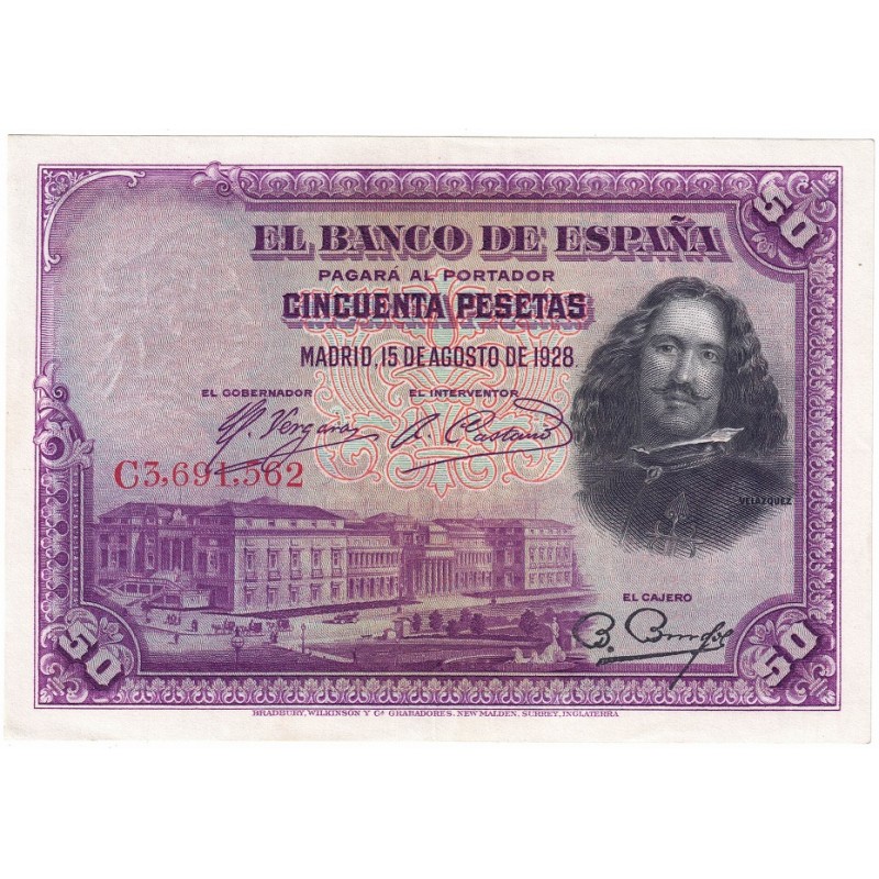 1928. 50 Ptas Velazquez