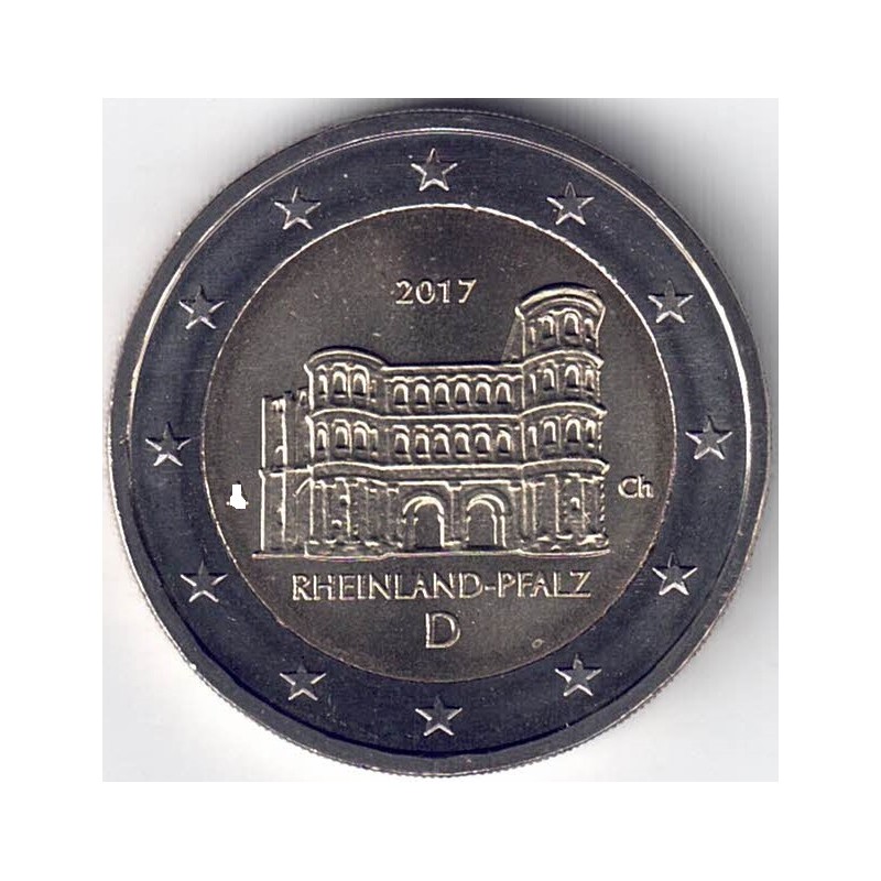 2017. 2 Euros Alemania "Renania Palatinado"