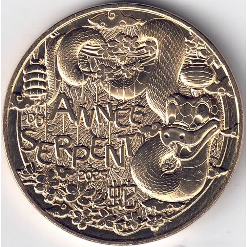 2025. 1/4 Euro Francia. Serpiente