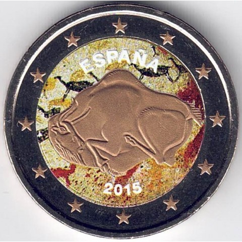 2015. 2 Euros España "Altamira" color