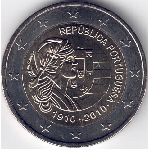 2010. 2 Euros Portugal "Centenario República"