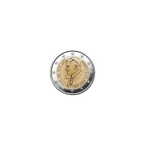 2007. 2 Euros Vaticano "Benedicto XVI"